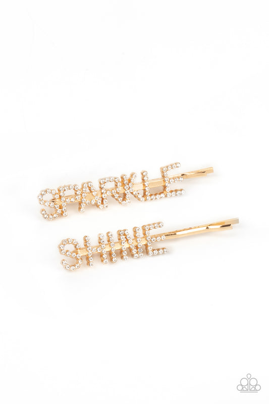 Paparazzi Hair Accessories - Center of the SPARKLE-verse - Gold