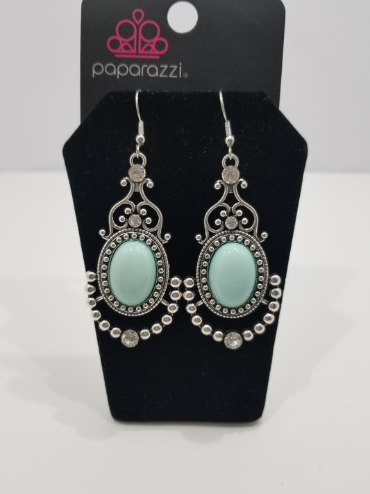 Paparazzi Earrings - CAMEO and Juliet - Blue