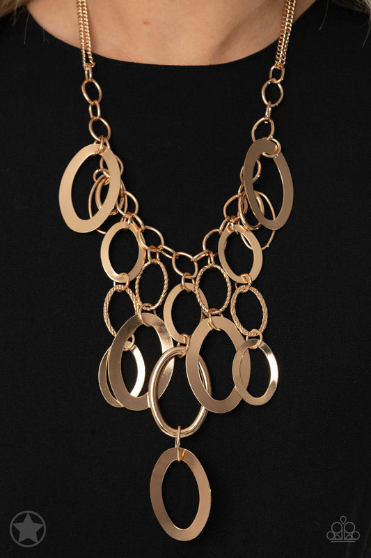 Paparazzi Necklace ◆A Golden Spell◆ Gold - Blockbuster