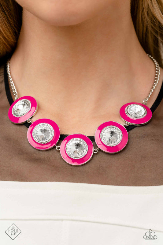 Paparazzi Necklace - Feminine Flair - Pink - Fashion Fix - 62FF
